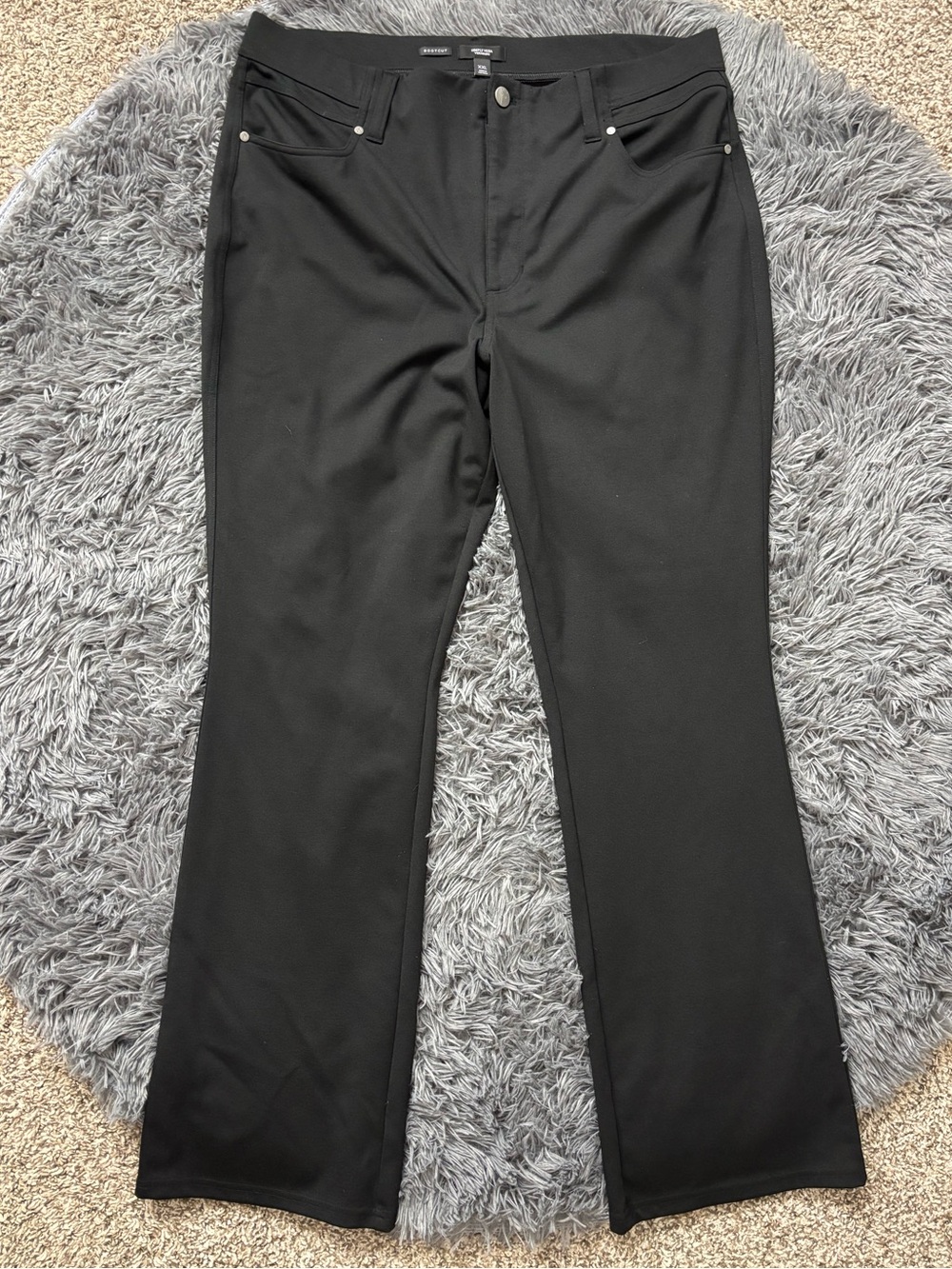 Simply Vera Vera Wang Black Bootcut Stretch Pants Woman XXL
